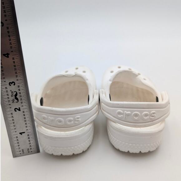 Crocs Baya Unisex Kids Slip-On Clogs Slippers Lightweight White Size US5C - Picture 4 of 9